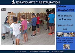 Actividades de arte Navidad 2016 en Huesca